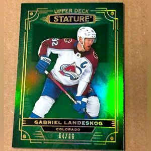 Gabriel Landeskog 2022 Stature Colorado Avalanche Hockey Card /65